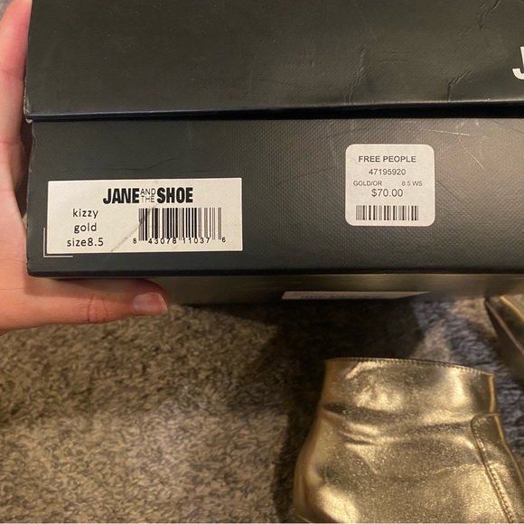 Free People Gold Booties - Picture 5 of 8